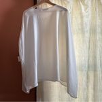 Patrizia Luca Oversized Caftan Tunic Top Blouse White NWT Size O/S One Size Photo 5