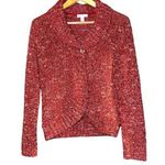 Charter Club Wool Blend Knit Cardigan Sweater Long Sleeve Women Small Academia Photo 0