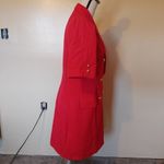 American Vintage Atrium Collection Size 10 Vintage Red Elegant Professional Retro Suit Dress Photo 8