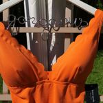 Kate Spade  Orange Scalloped Swimsuit M Photo 1