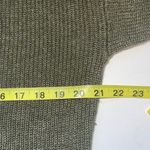 American Eagle Olive Green Button Shoulder Boatneck Sweater Photo 5