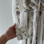 Mac Duggal  NEW White Long Sleeve Embroidered Wrap Midi Dress 8 Photo 9