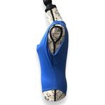 ZARA  L Blue Bodysuit Square Neck Sleeveless Tank Top Stretch Fitted Minimal NWT Photo 6