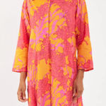 ModaPosa Gabriella Tunic Dress Big Coral Orange Fuchsia Women Size XL Beach Chic Photo 0