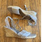 Stuart Weitzman Vintage Women's Chiffon Ribbon Tie Up Espadrille Shoes 8B Photo 0