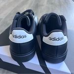 Adidas Women’s Grand Court 2.0 Black Sneakers with White Stripes 8 Photo 3