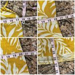 Bebop Yellow Floral Linen Mini Dress – Hawaiian Boho Coastal Milkmaid Sundress L Photo 5