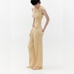 AYA MUSE Aero Pants In Vanilla Cream Yellow Photo 3