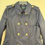 Ralph Lauren Double Breasted Water-Repellent Trench Coat Deep Navy Size Large Photo 4
