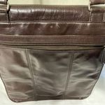 wilson's leather  Pelle Studio Brown Leather Messenger Bag Great Condition Photo 2