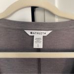 Athleta  STRATUS II TOP Long Sleeve Casual Workout Shirt Flagstone Grey Heather Photo 2