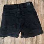 American Eagle Outfitters Black High Waist Denim Shorts sz 2 super stretch Photo 1