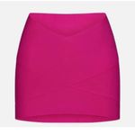 SKIMS NWT   KNIT SWIM MINI SKIRT In Magenta Pink Stretch SZ-3X Photo 1