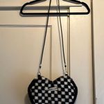 SheIn | Black & White Checkered Heart Purse Bag Reads “Believe In Yourself” Photo 0