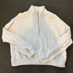 Aerie Grey  Quarter-Zip Sweatshirt Pullover Photo 0