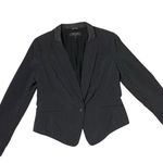 Rag and Bone Black Lamb Leather Collar Button Front Blazer Jacket Sz 10 Wo… Photo 3