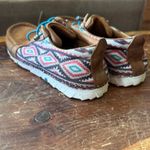 Twisted X Brown Leather Women’s Shoes with Patterned Design Photo 1
