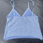Brandy Melville Baby blue floral crop top Photo 1