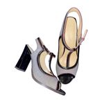 🔥Circa Joan &David black plaid heels size 7.5 Photo 2