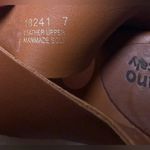 Sophia Milano  Made In Italy Brown Leather Thick Strap Block Heels,Size 7 Photo 7