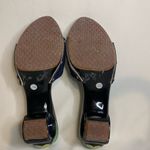 Source Unknown Navy Blue Wooden slip-on Clogs with round heels size 39 Photo 5