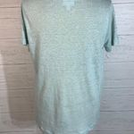 J.Jill love linen top Womens XS Pale Aqua Round Neck Photo 3
