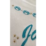 Vintage 90s Jacksonville Jaguars embroidered Logo Sweatshirt Large Made In USA Green Photo 8