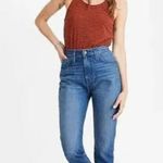 Madewell  High Rise The Momjean Stratfield Wash Jeans Blue Size 26 Ankle Photo 0