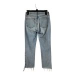 frame denim Frame‎ Jeans Women 24 Blue Hemp Blend Bathe Chew Le High Straight Chewed Hem Photo 1