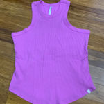 Fabletics  High Neck Ribbed Tank Top Sleeveless Electric Orchid Purple Size‎ 2X Photo 0