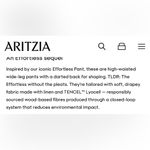 NWOT Aritzia Wilfred Author Linen Wide Leg Pant In Color Sandy Beige Tan Size 8 Photo 6