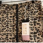Almost Famous NWT Womens  Denim Animal Print Leopard Distressed Jean Skirt - Sz 9 Photo 3