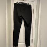 Nasty Gal Size L Black Faux Leather Knee Guard Stretch Pull On Leggings Photo 4