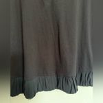 BCBGeneration Black Tank Top with Ruffle Hem Size Medium Photo 2