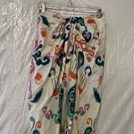 ZARA Cream Floral Pareo Linen Blend Midi Skirt Size Small Photo 1