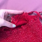 Brandy Melville Brandy Red Smocked Floral Tube Top Photo 1