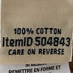 L.L.Bean  100% Slub Cotton hooded sweater in brown/tan/white stripes. Large. EUC Photo 7