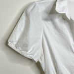 The Limited  Short Sleeve White Blouse Top Women’s Size Medium Ties in Back Photo 3