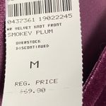 Lands' End Smokey Plum Velvet Knot-Front Midi Dress Festive Winter Holiday M Photo 5