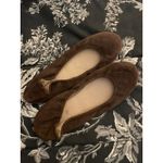DKNY  Brown Suede Ballet Flats Made in Italy Size 38.5 8.5 Shoes Comfy Luxury Photo 1
