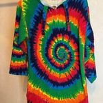 Earth Ragz Tie Dye Pullover Hoodie,Rainbow Colored Swirl|Hippie,Rasta|Size:XS/S Photo 0