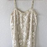 Daytrip  Floral Crochet Overlay Tank Top L Photo 1