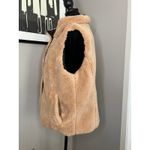 Lucky Brand Quilted And Sherpa Snap Front Vest Reversible Brown Tan Large NWOT Photo 3