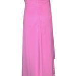 Vintage 90s Y2K Pink Whimsical Beaded Sequin Flower Prom Dress XL Fairycore Glam Photo 6