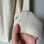 Aerie Cardigan T-Shirt Ribbed Cream Women's Small Photo 4