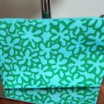 Marimekko Green and Blue Cosmetic Bag with Floral Design Photo 2