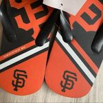 SF Giants Orange and Black Flip Flops Size undefined Photo 2