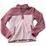 Columbia Mauve Snap Button Fleece Pullover Size Small Photo 1