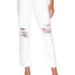 Rails  X Revolve Atwater Slouchy Straight Jeans in Blanche Distress. Size 28 Photo 0