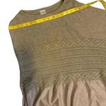 Chico's  sueded trim knit poncho tan brown asymmetrical size xl. Photo 6